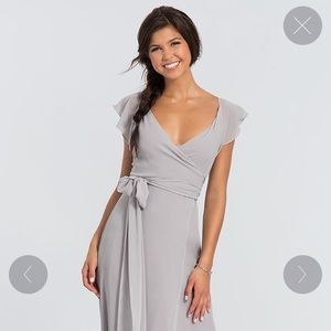 Ceremony by Joanna August Bridesmaid Dress Dorian12 Style XS in Silver Bells